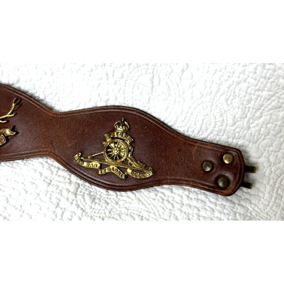 Roger Van S Leather Belt Vintage 1960s Custom Made Signed sz 24 Cuidich 'n Righ - Picture 14 of 14